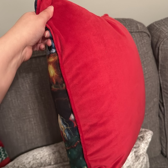 Santa Claus Gifts Under Tree Christmas Holiday Throw 16x16” Pillow Home Decor - Picture 4 of 9